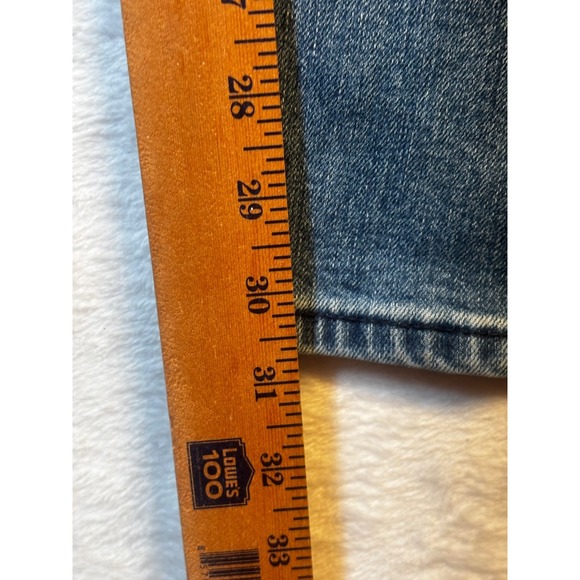 Calvin Klein Mens Jeans Straight Thrashed 34x31.5 Medium Wash Distressed‎ - Picture 10 of 12